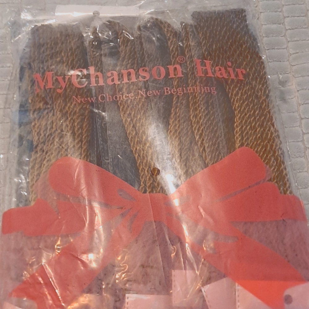 Braided fake hair extensions